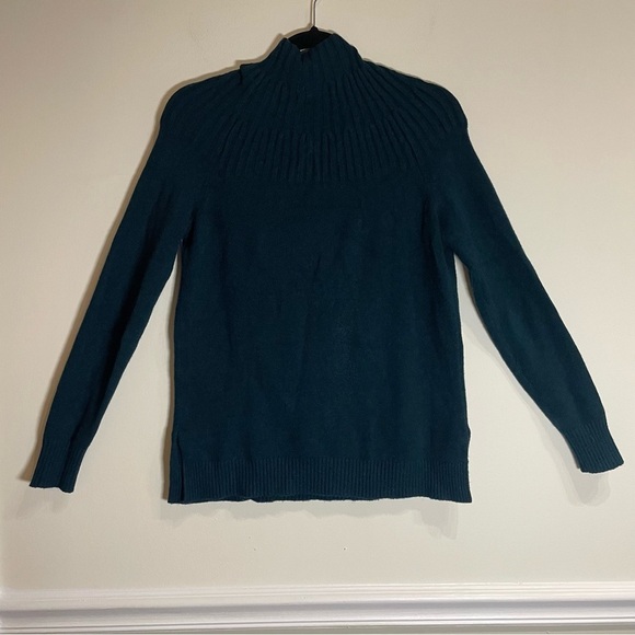 By Anthropologie Welford Tunic Sweater XS Dark Turquoise - Picture 6 of 10
